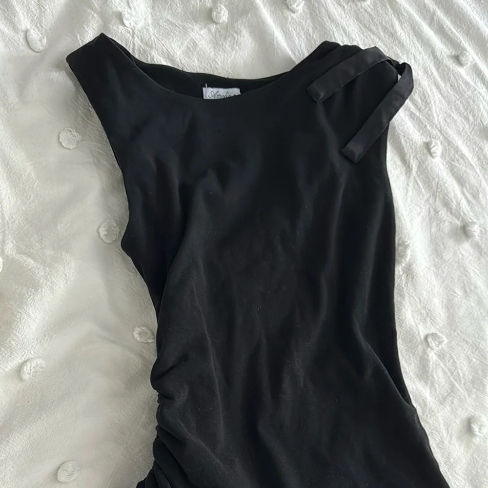 Amelie Teje Ribbon Top Noir - Picture 5 of 10